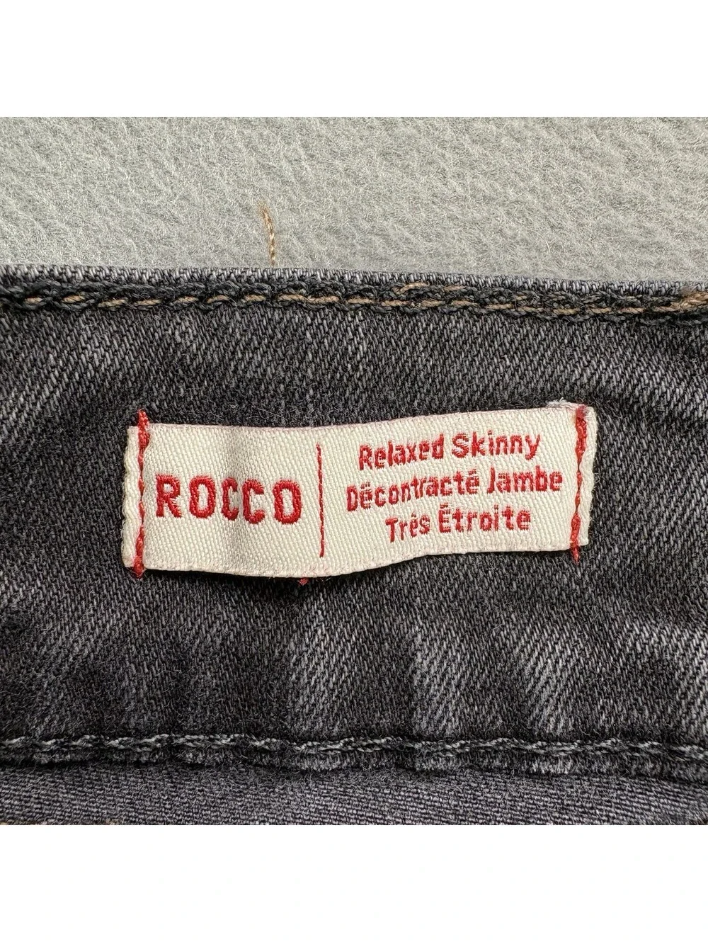 Vintage True Religion Rocco Relaxed Skinny Jeans Size 30x30 in. Black